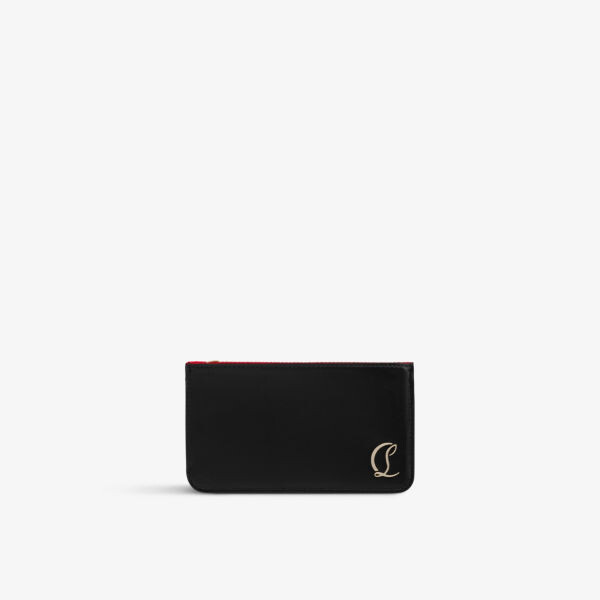 

Кожаный визитница Loubi54 на молнии Christian Louboutin, черный