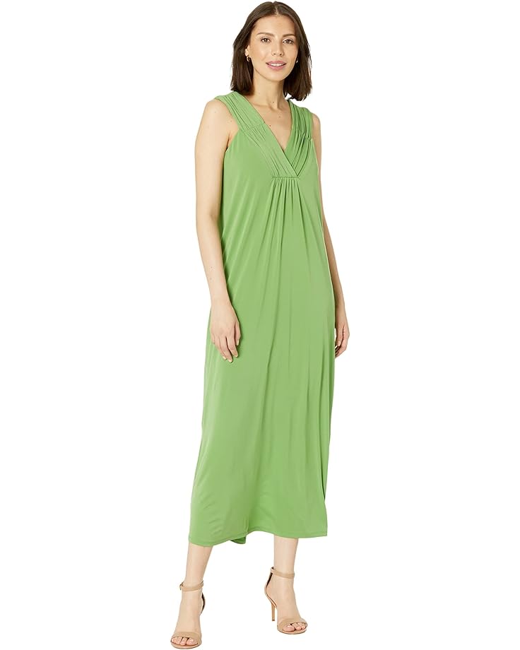 Платье Maggy London Maxi with Tucking Detail, цвет Fluorite Green цена и фото