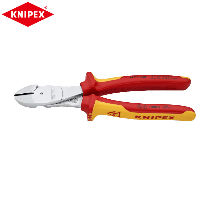 KNIPEX K.74 06 200 диагональные плоскогубцы, экономящие трудозатраты диагональные плоскогубцы 7406200