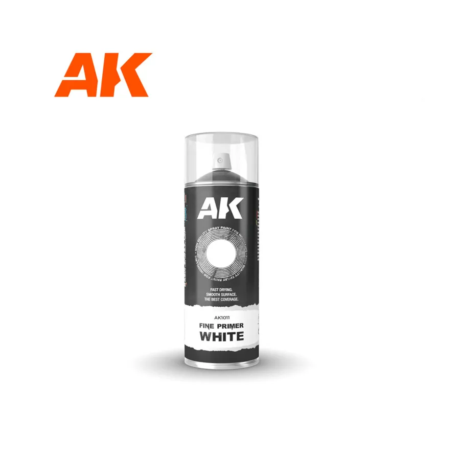 

Fine White Primer Spray (400 мл), Paint - Primer (AK-Interactive)