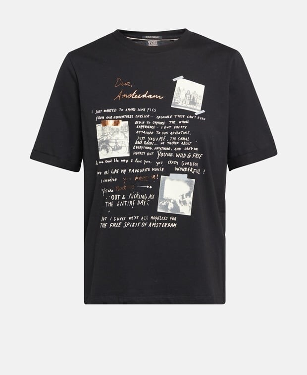 

Органик футболка Scotch & Soda, икра черная