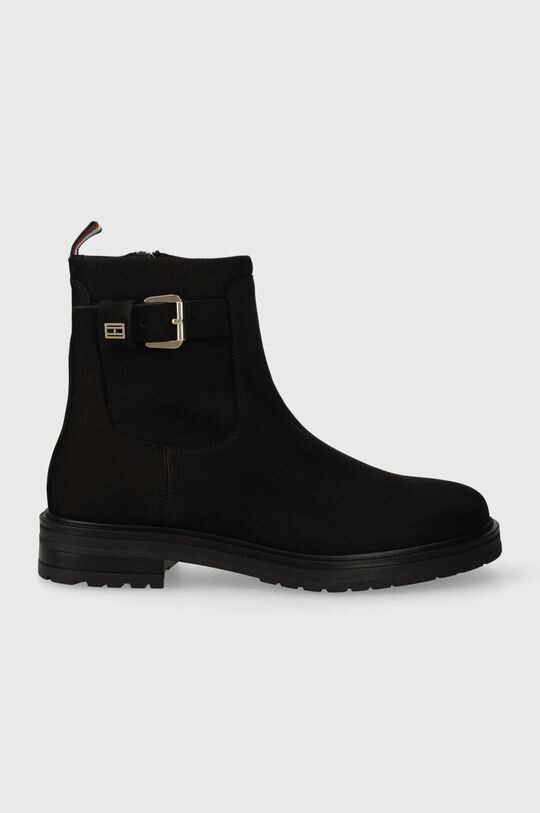 

Замшевые ботильоны BELT BOOTIE NUBUCK Tommy Hilfiger, черный