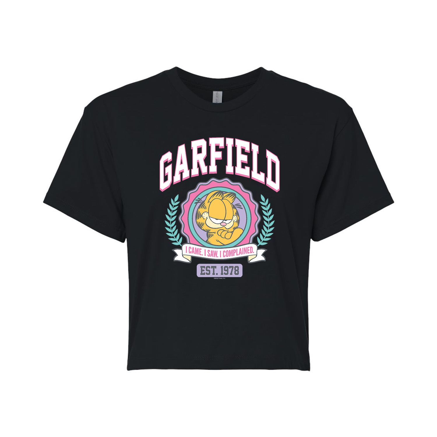 Укороченная футболка Garfield Collegiate для юниоров Licensed Character