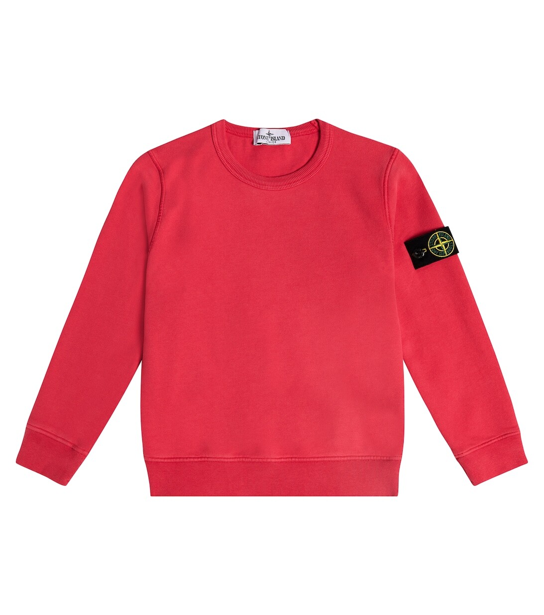 

Хлопковая толстовка Stone Island Junior, красный