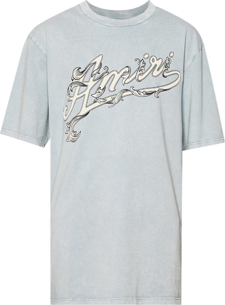 

Футболка Amiri Filigree 'Ashley Blue', синий