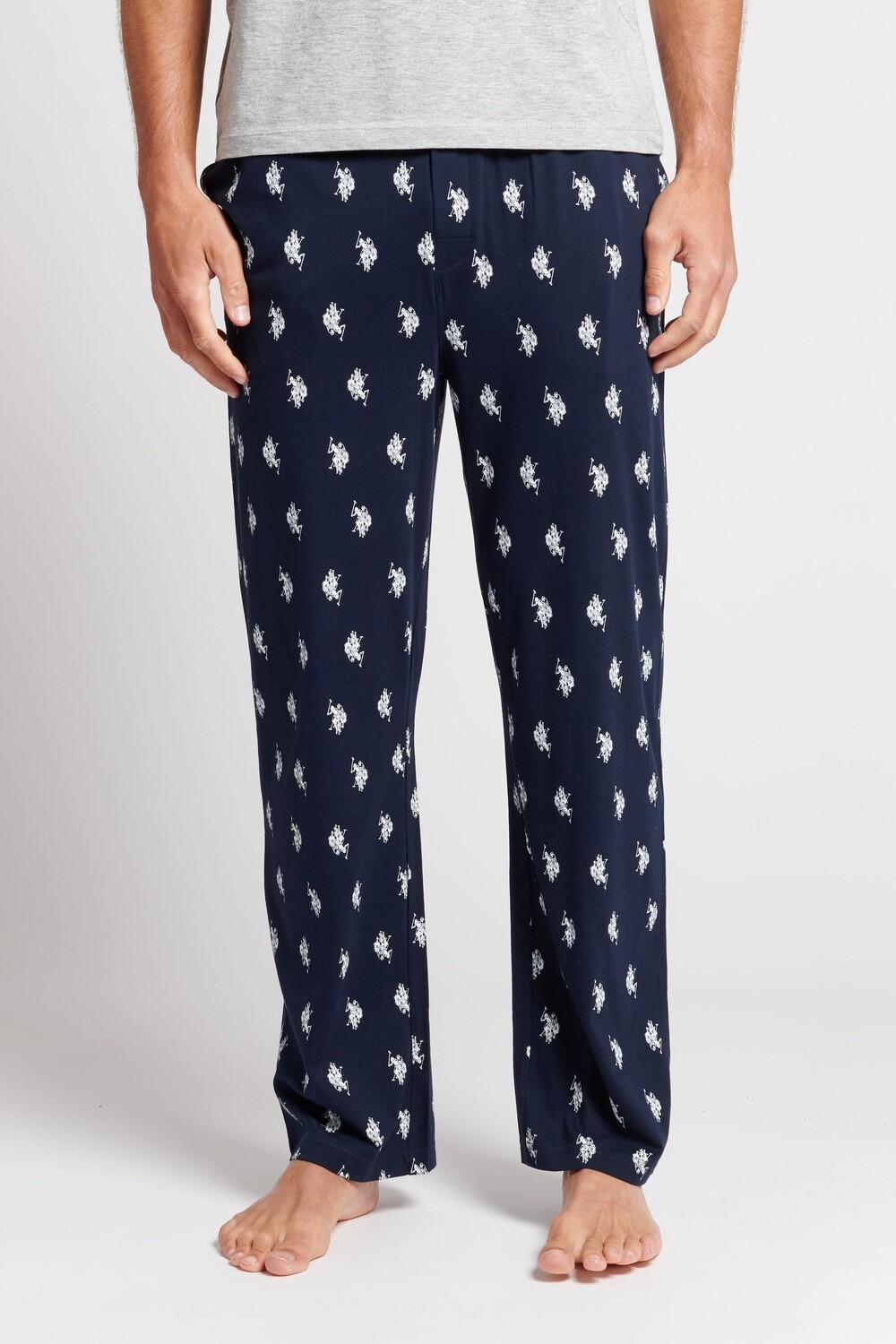

Синие брюки с принтом Us Polo Assn Dhm Lounge U.S. Polo Assn, синий
