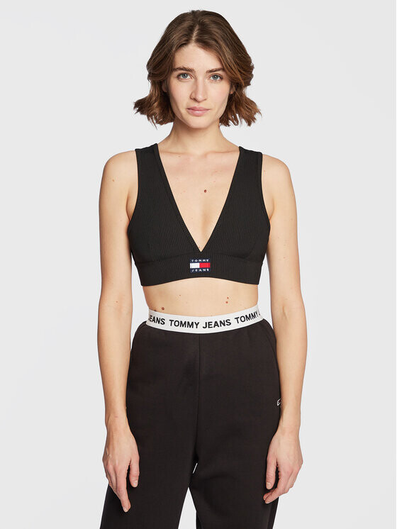 

Бюстгальтер без косточек Tommy Jeans, черный