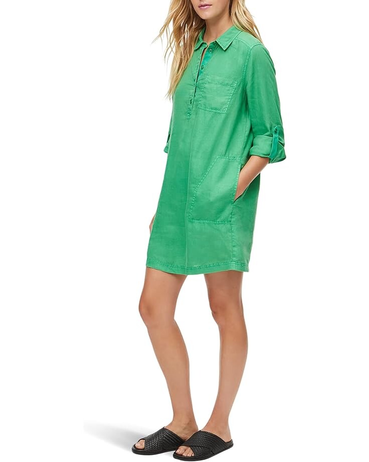 

Платье Michael Stars Eleanor Popover Collar Shirtdress, цвет Field
