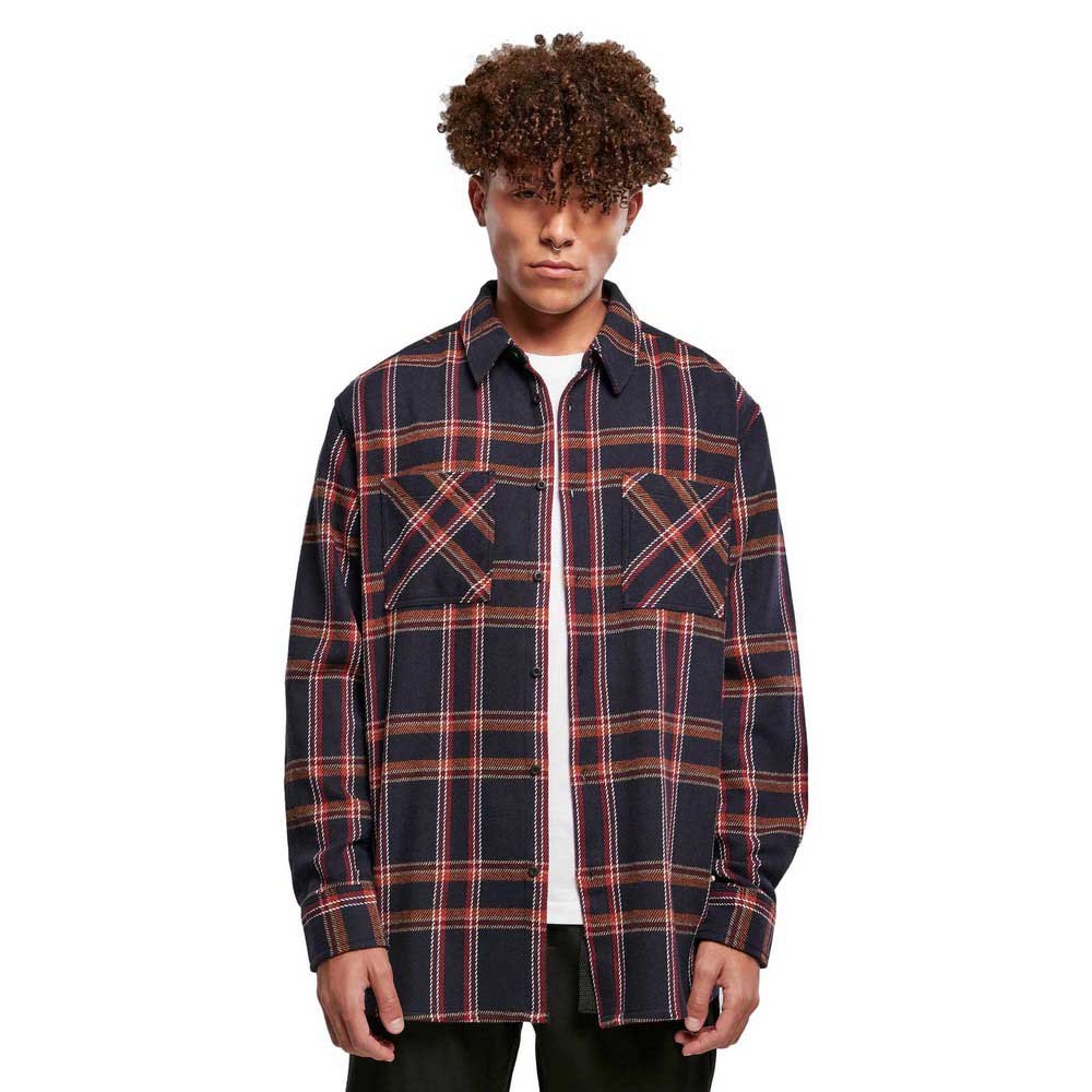 

Рубашка с длинным рукавом Urban Classics Heavy Long Oversized Checked, синий