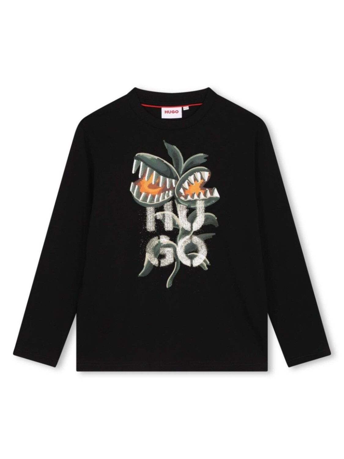 

HUGO KIDS футболка с логотипом, черный