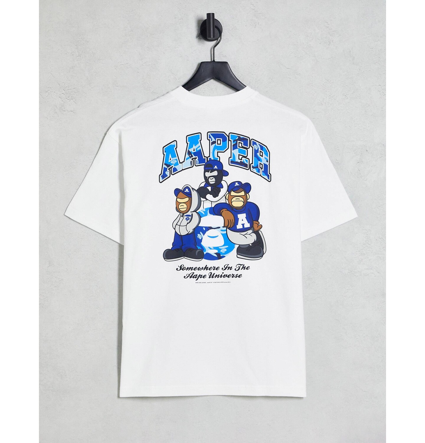 

Белая футболка с круглым вырезом Aape By A Bathing Ape AAPE BY A BATHING APE