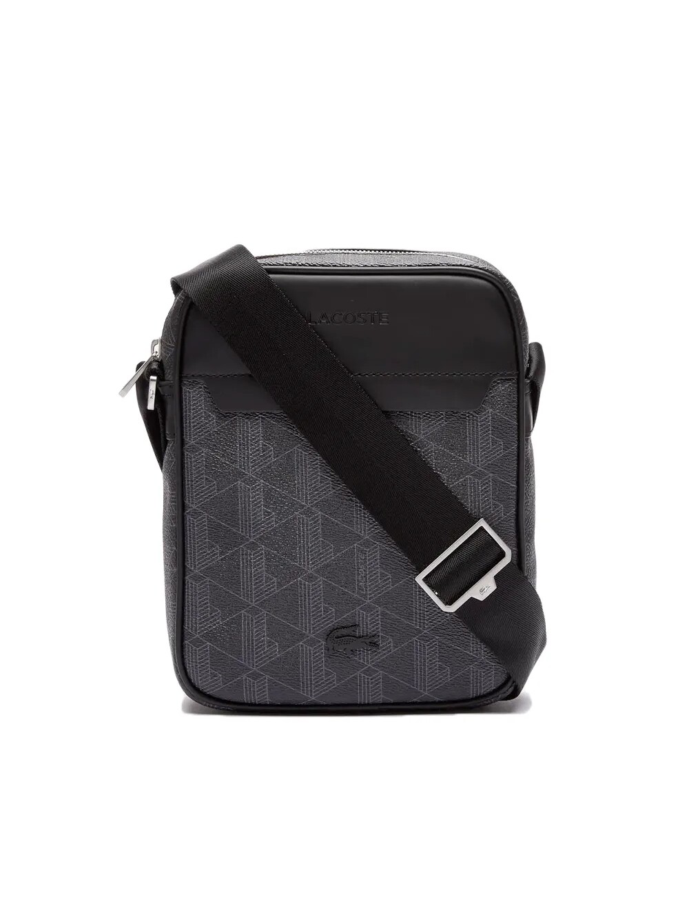 

Сумка homme blend из кожи крокодила Lacoste, черный
