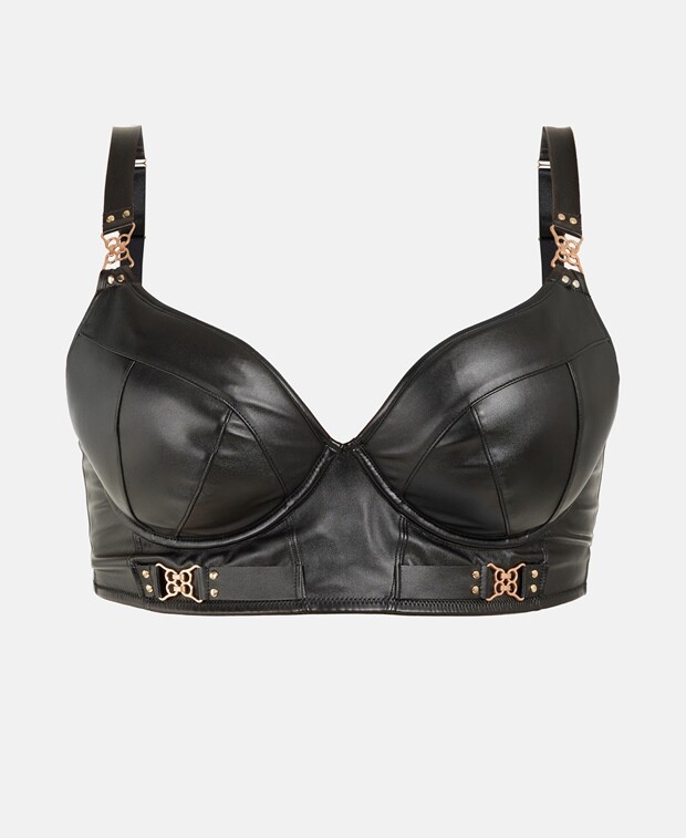 

Бюстгальтер пуш-ап, чашка D Hunkemöller, цвет Caviar Black