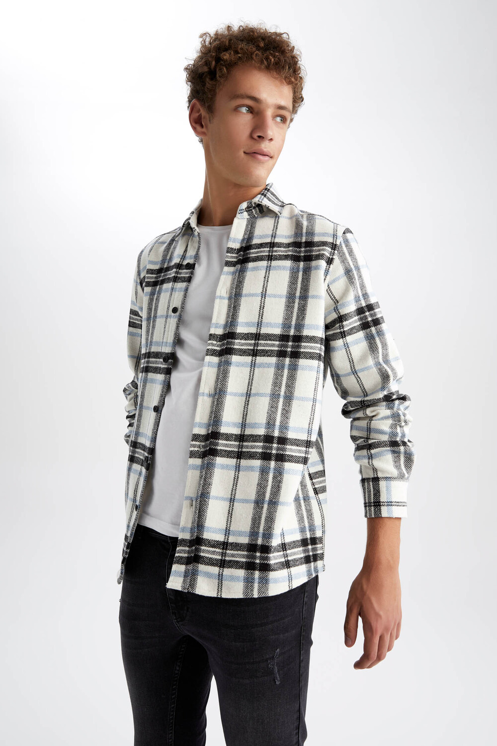 

Рубашка DeFacto Karo REGULAR FIT, индиго