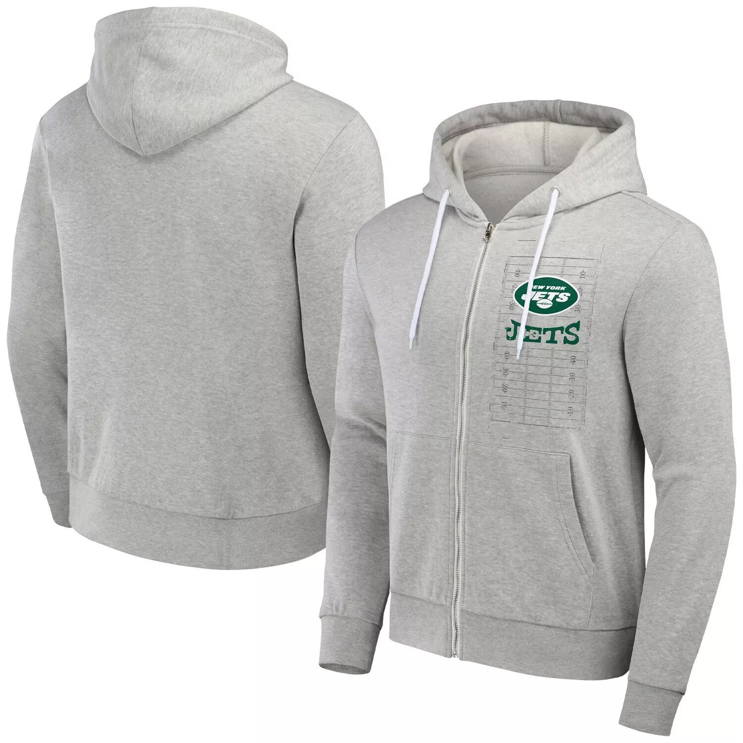 

Мужская толстовка с молнией во всю длину из коллекции NFL x Darius Rucker от Fanatics Heather Grey New York Jets Domestic