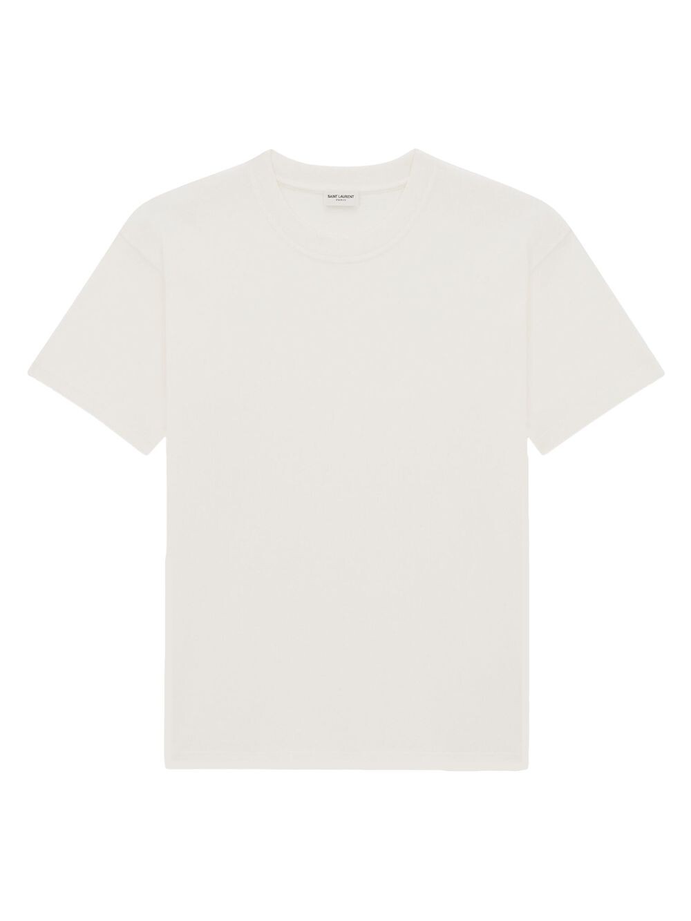 

Свободная футболка из джерси Saint Laurent, Белый