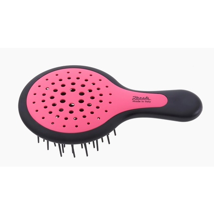 Mini Superbrush, черная/розовая ручка, компактная щетка для распутывания волос Jäneke