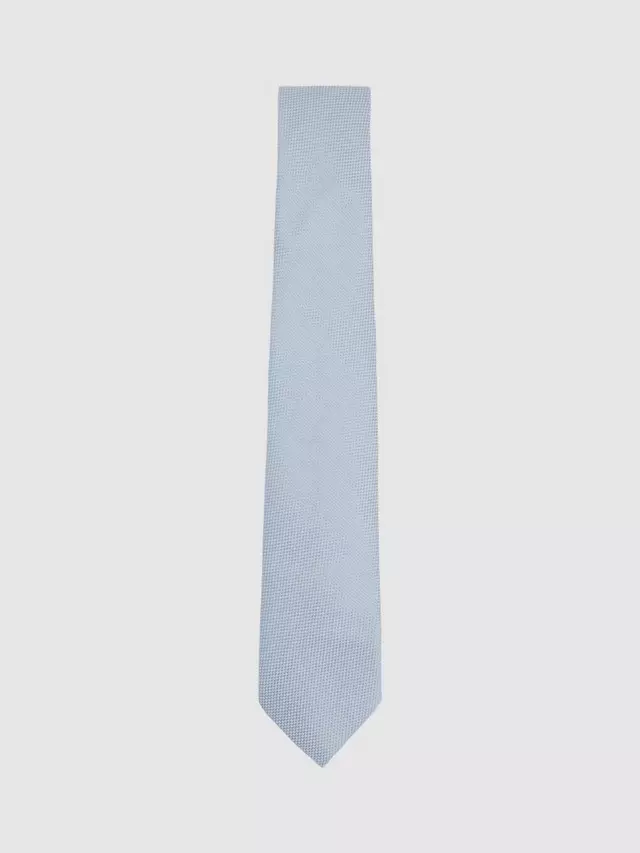 

Галстук Reiss Ceremony Silk Blend Textured, цвет light blue