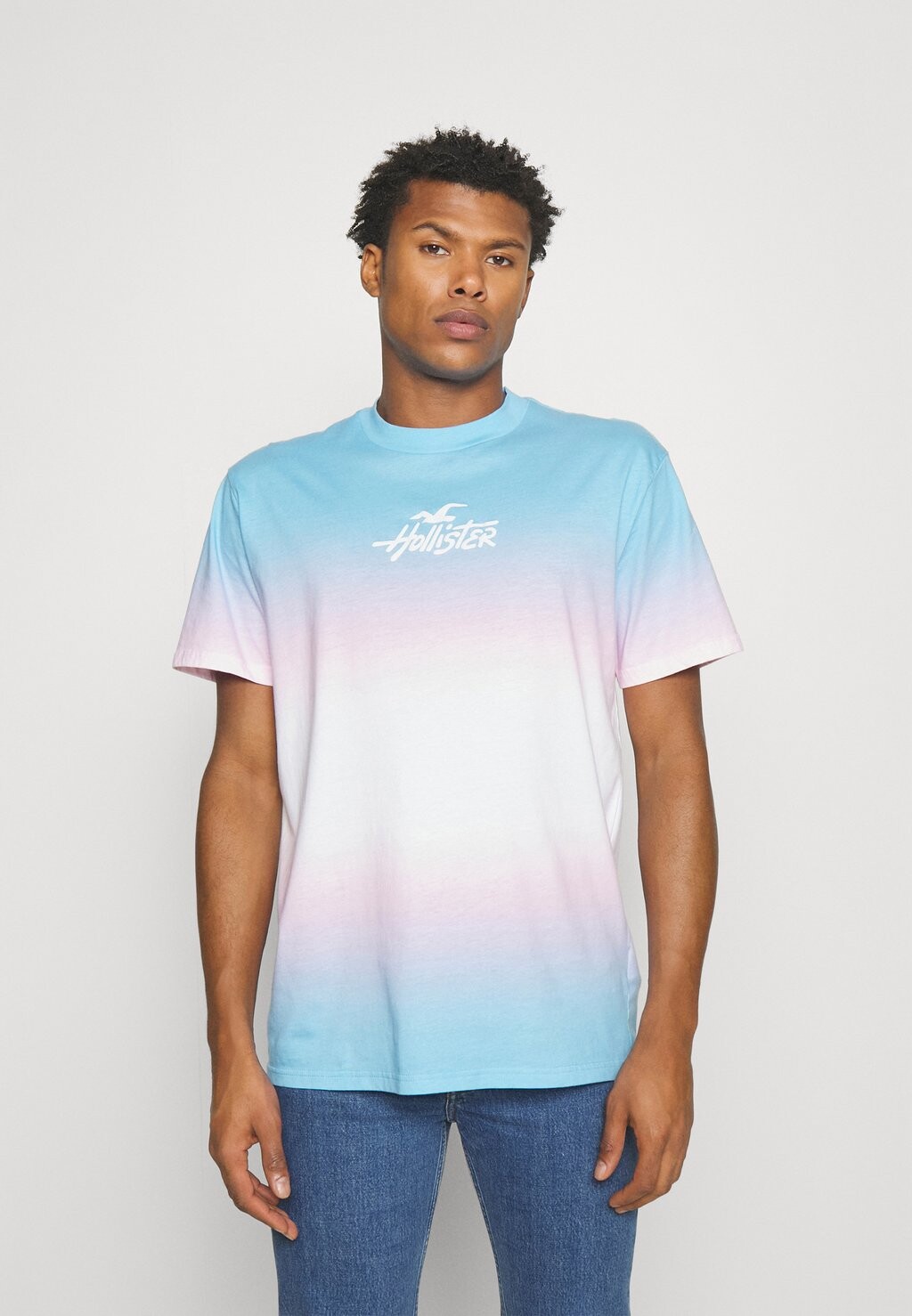 

Футболка с принтом Hollister Co., синий