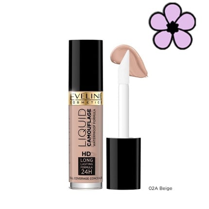 

Eveline Liquid Camouflage 24H Concealer Hd Full Coverage 5 мл #02A Бежевый, Eveline Cosmetics