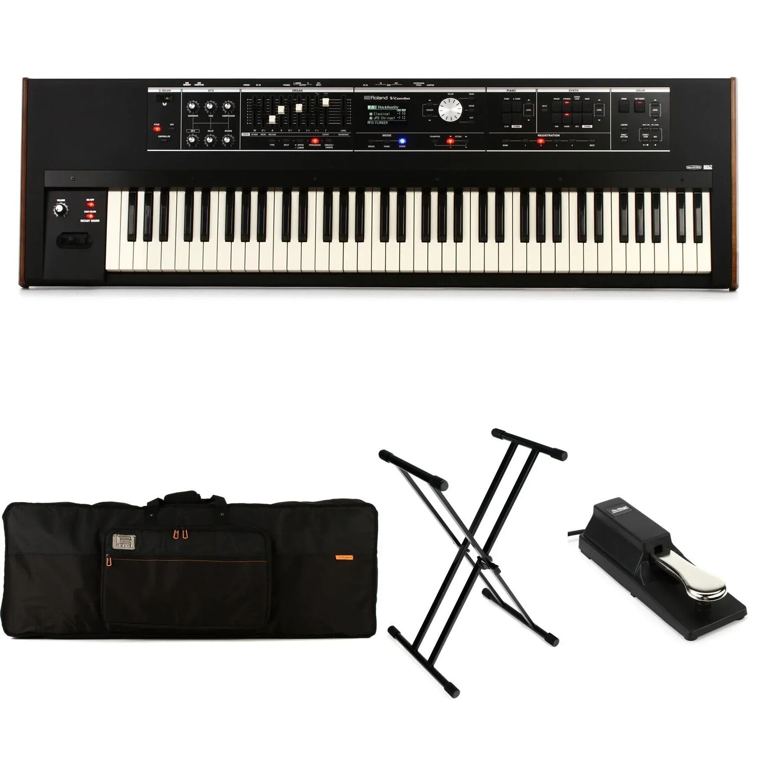 

Roland V-Combo VR-730 73-клавишная клавиатура для живого выступления в комплекте