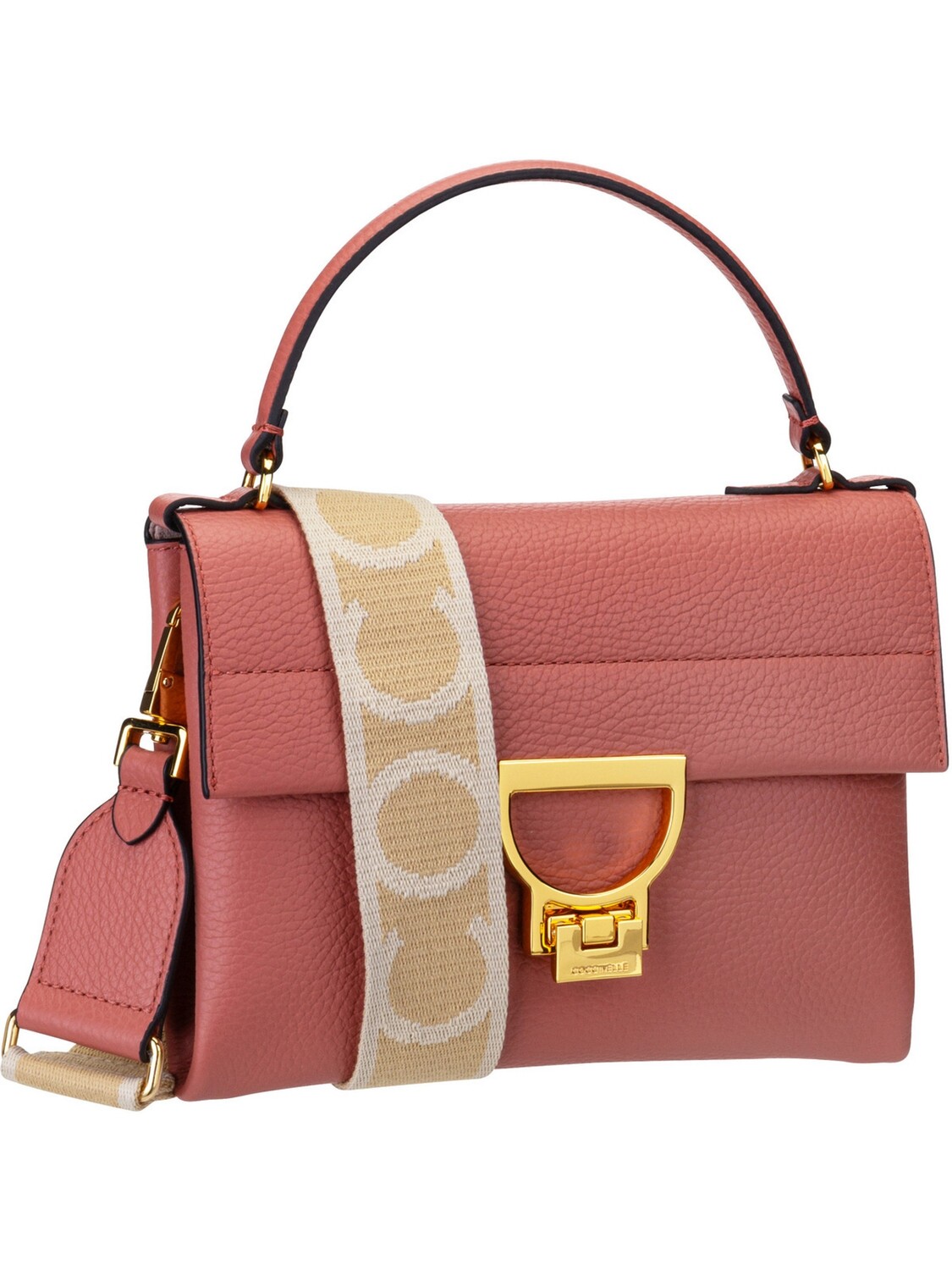 

Сумка COCCINELLE Handtasche Arlettis Signature 1903, цвет Pot