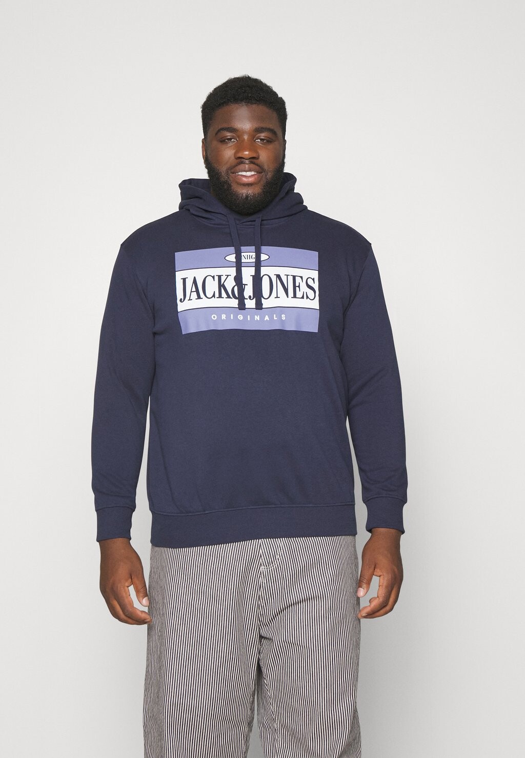 

Худи Jack & Jones Jorarthur Hood, темно-синий, Серый