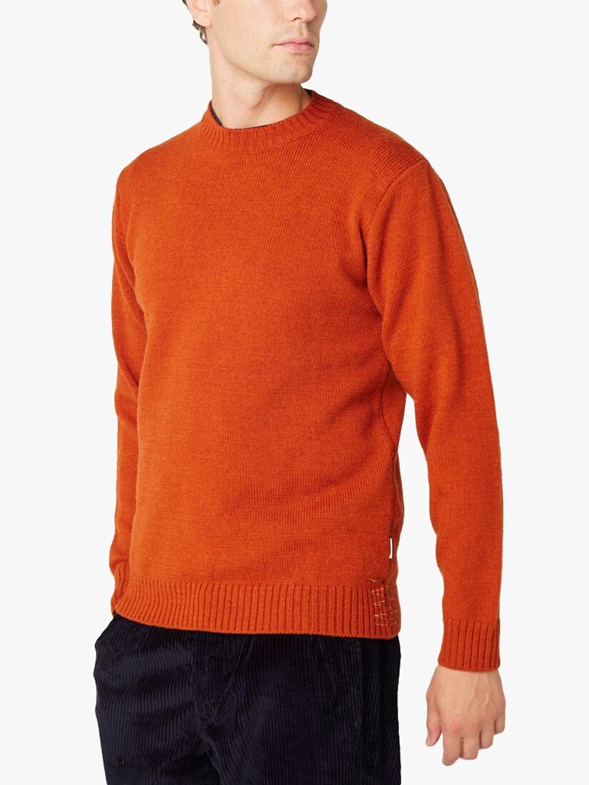

Джемпер с круглым вырезом Makers Merino Peregrine, оранжевый