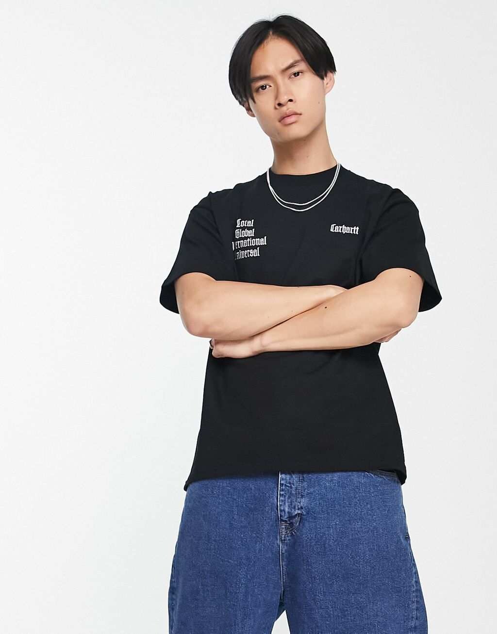 

Черная футболка Carhartt WIP Letterman