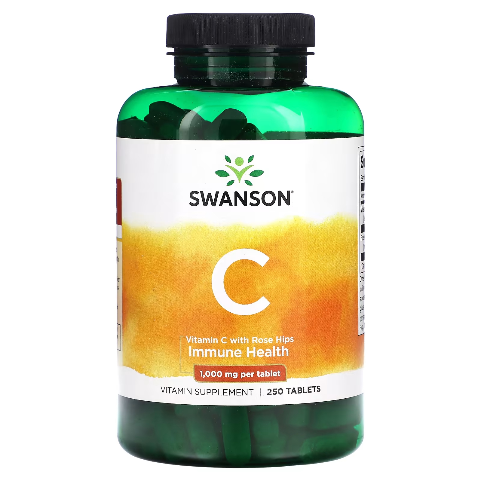 Витамин С с шиповником Swanson 1000 мг, 250 таблеток swanson витамин c с шиповником 500 мг 250 капсул