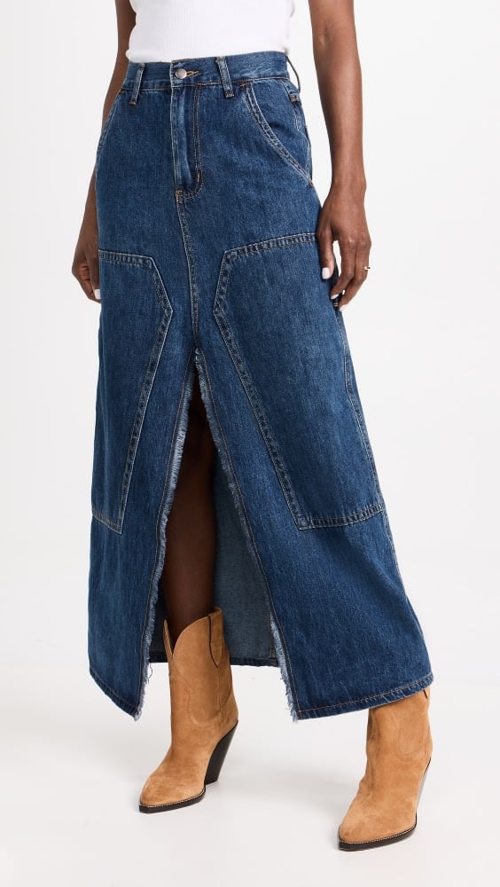 

Юбка Moon River Front Slit Denim Midi