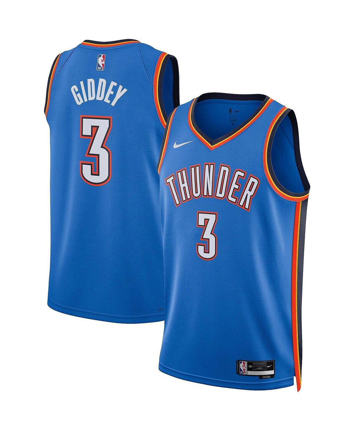 

Мужская синяя майка Swingman Josh Giddy Oklahoma City Thunder 2022/23 — Icon Edition Nike