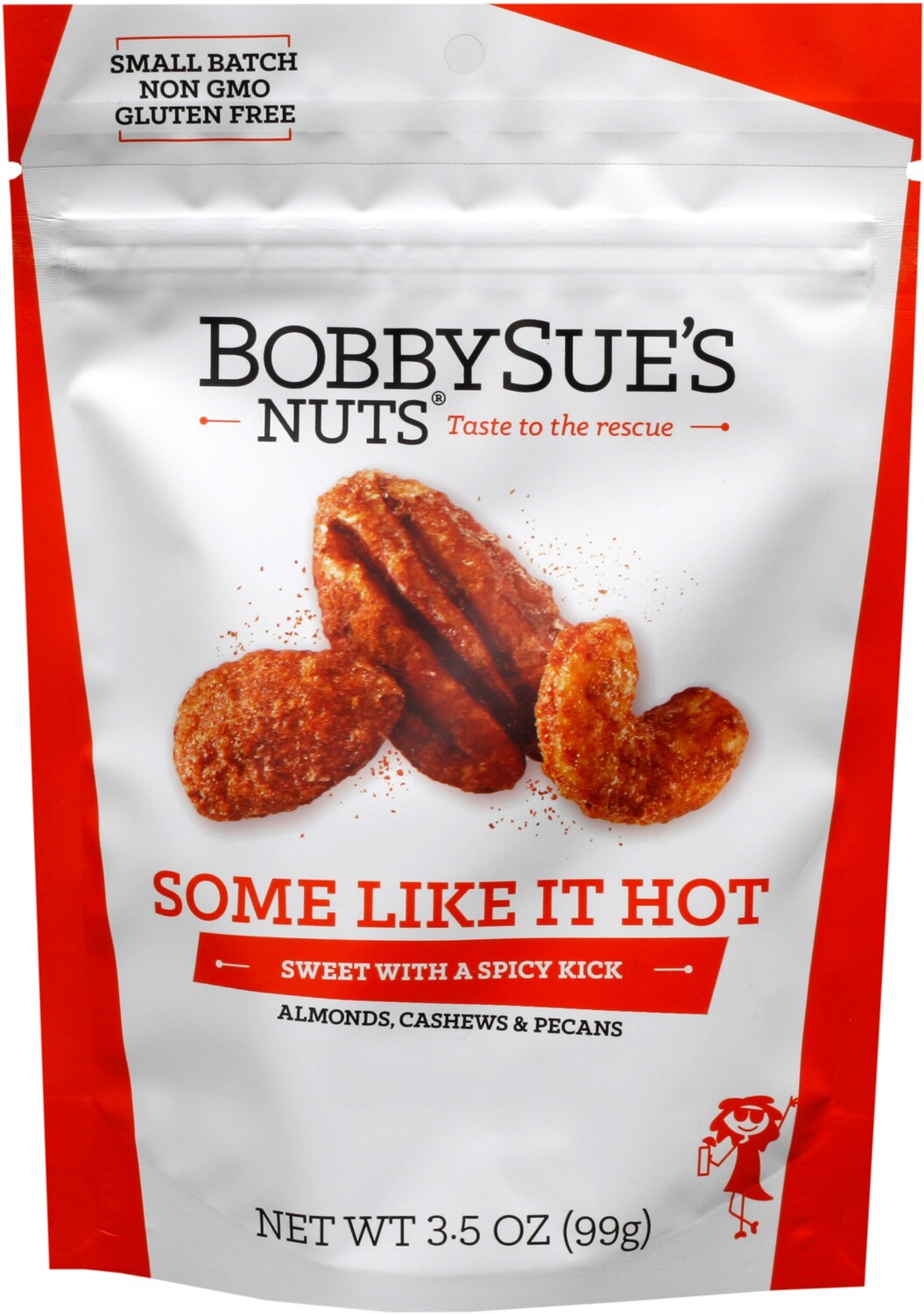 

Мешочек со смешанными орехами - 3,5 унции. BobbySue's Nuts