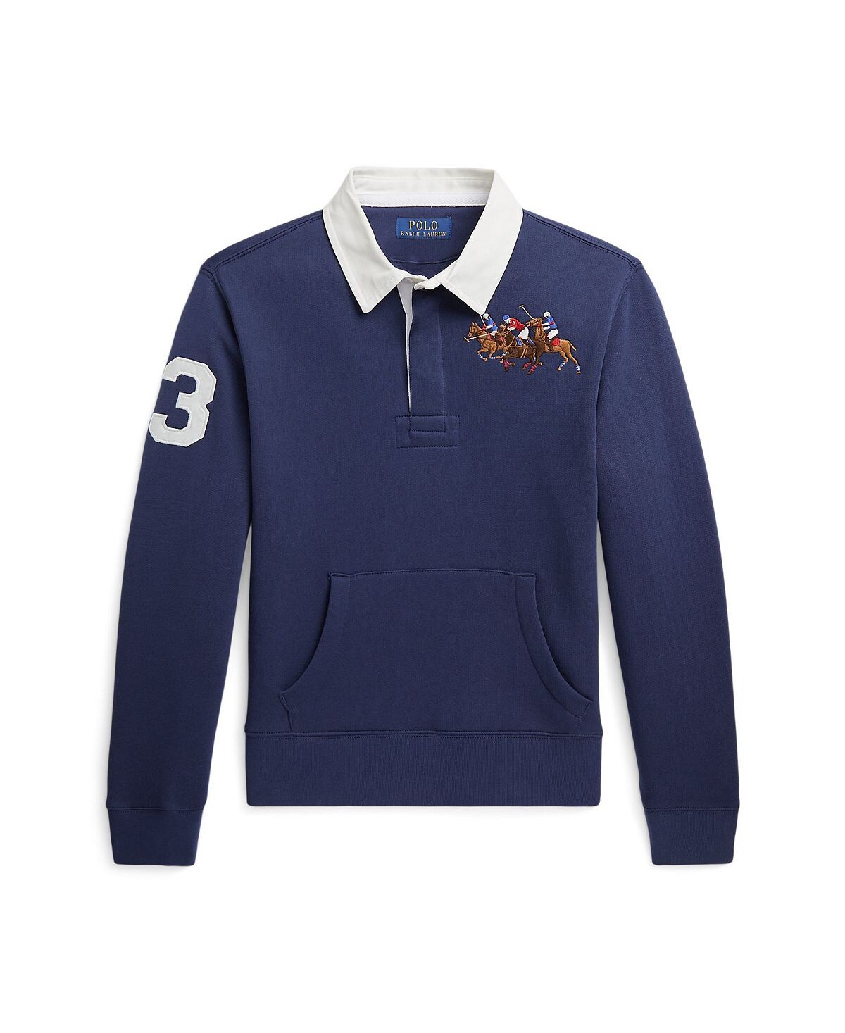 

Флисовая толстовка для регби Big Boys с тройным пони Polo Ralph Lauren
