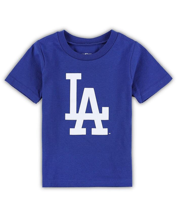 

Футболка с основным логотипом Royal Los Angeles Dodgers Team Crew для новорожденных Outerstuff, синий