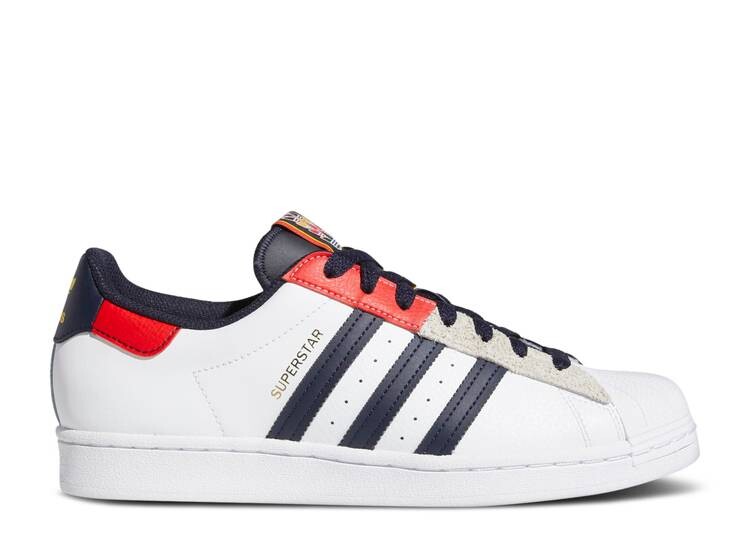

Кроссовки Adidas SUPERSTAR 'LEGEND INK RED', белый