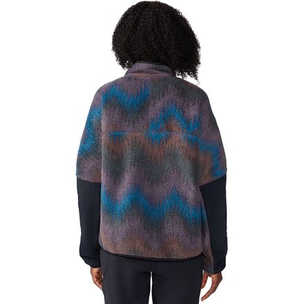 Флисовый пуловер с принтом HiCamp — женский Mountain Hardwear, цвет Blurple Zig Zag Print
