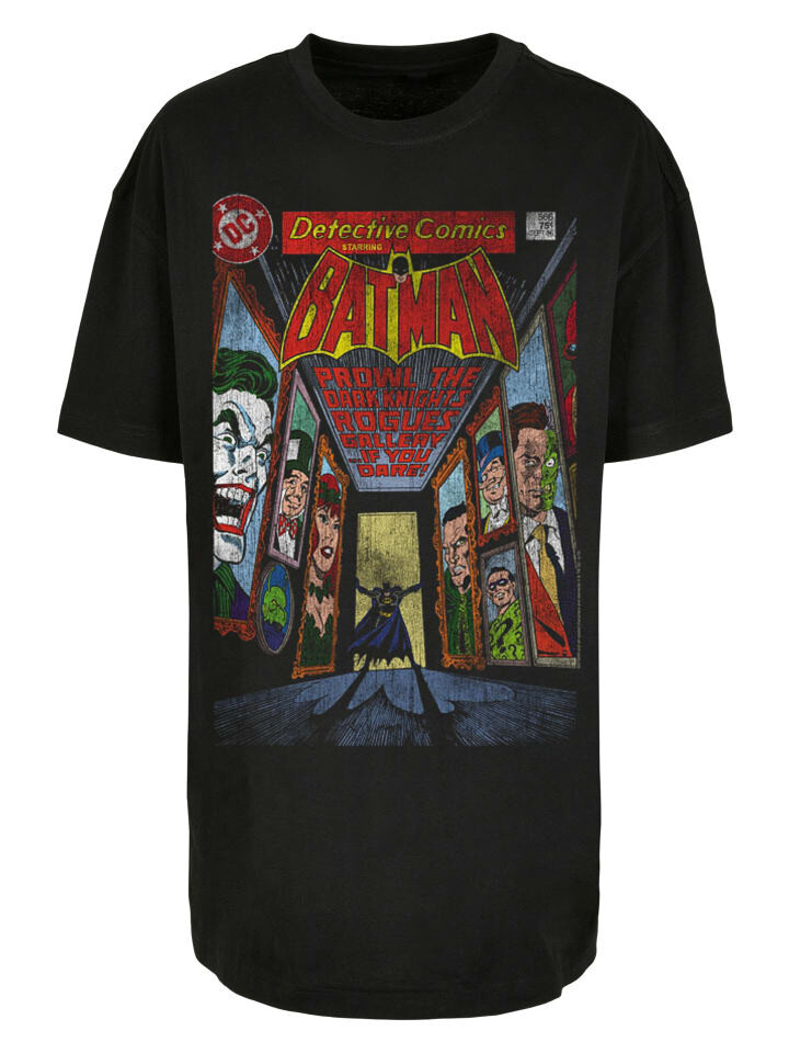 

Футболка F4NT4STIC Oversized Boyfriend Tee Batman Superheld Comic Rogues Gallery Cover, черный