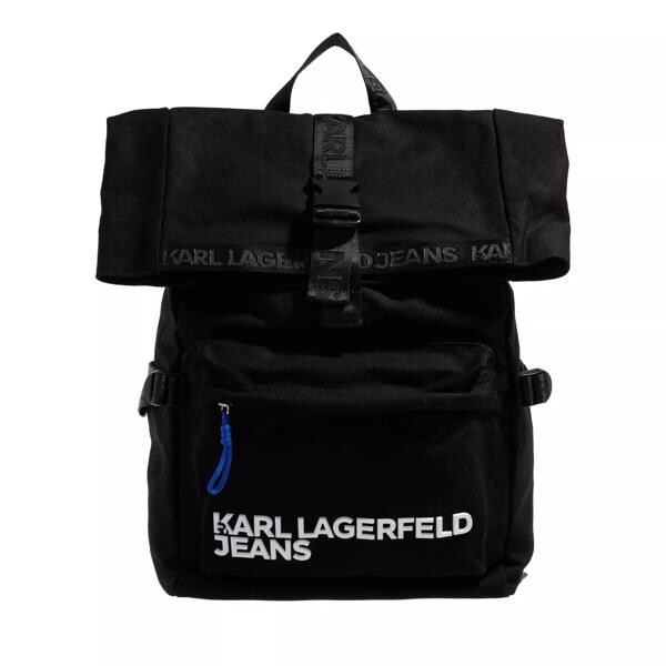

Рюкзак utility canvas roll backpack Karl Lagerfeld Jeans, черный