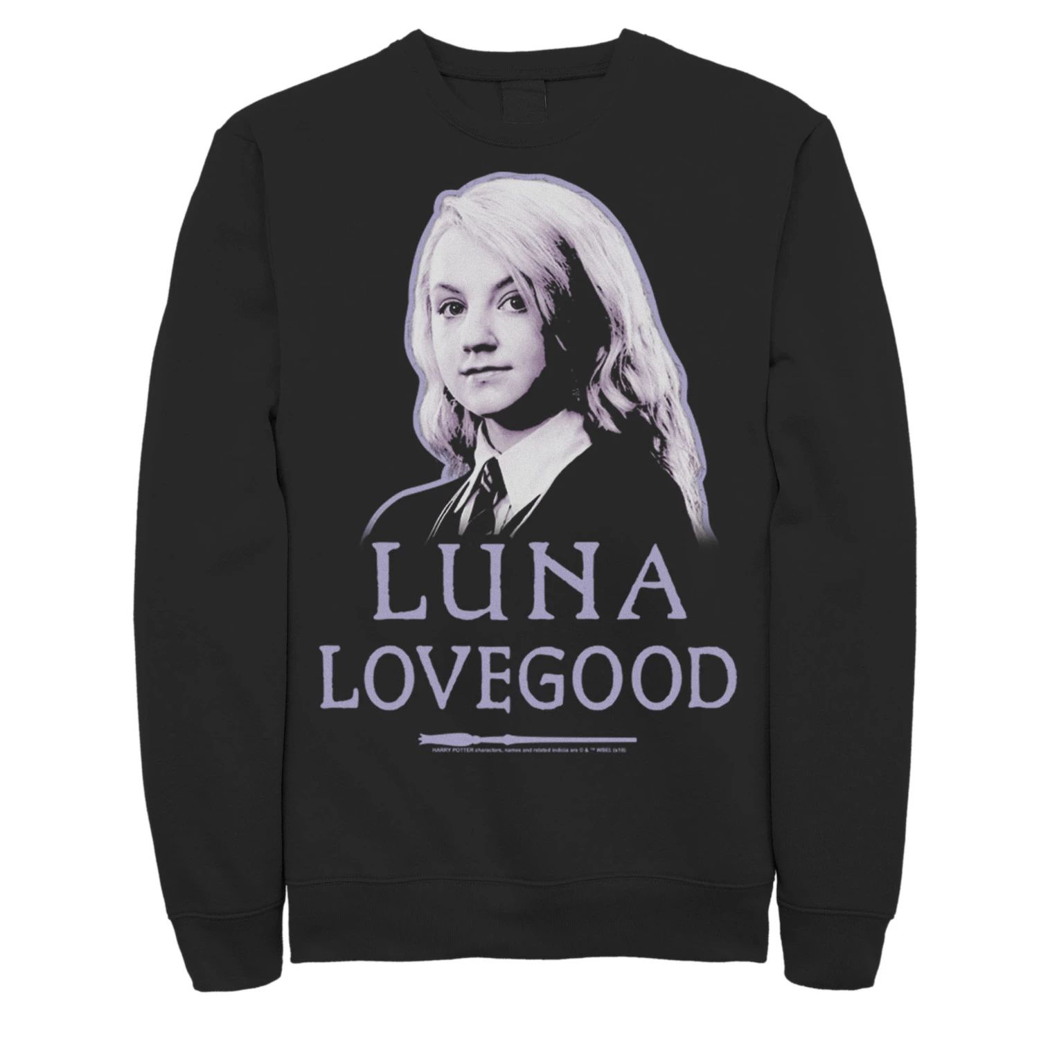 Мужской флисовый пуловер с графическим рисунком Luna Lovegood Harry Potter