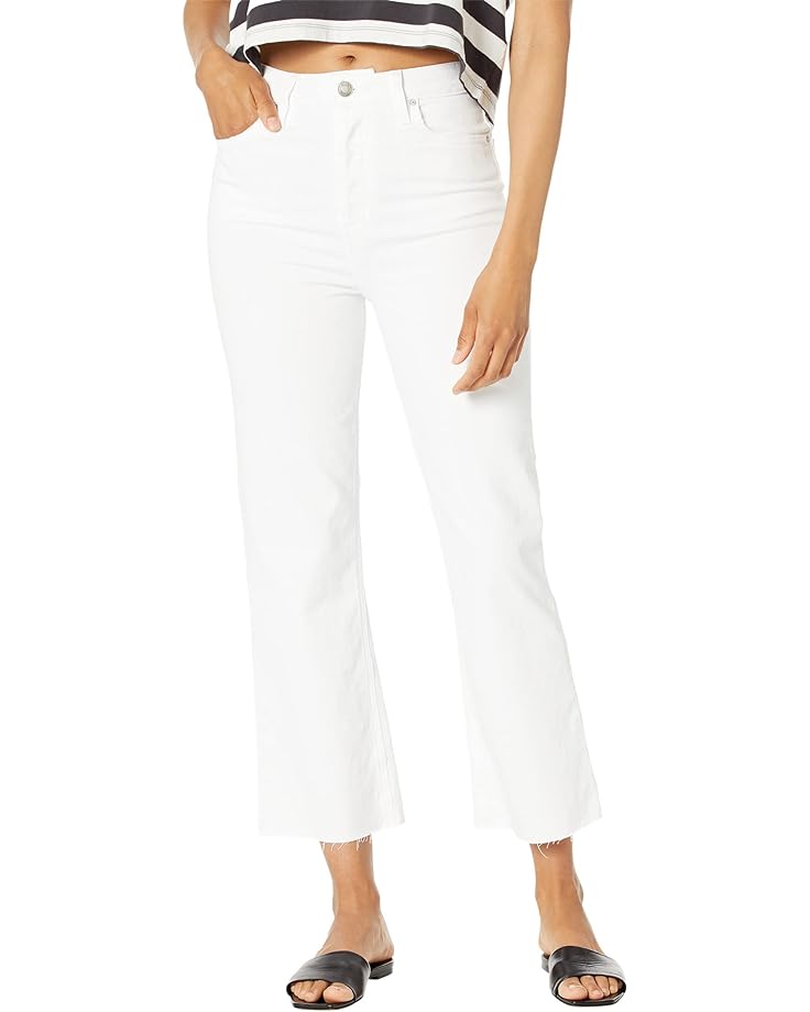 

Джинсы Hudson Jeans Faye Ultra High-Rise Bootcut Crop in White, белый