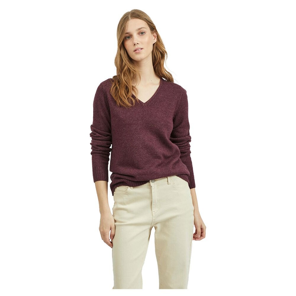 

Свитер Vila Ril V Neck, фиолетовый