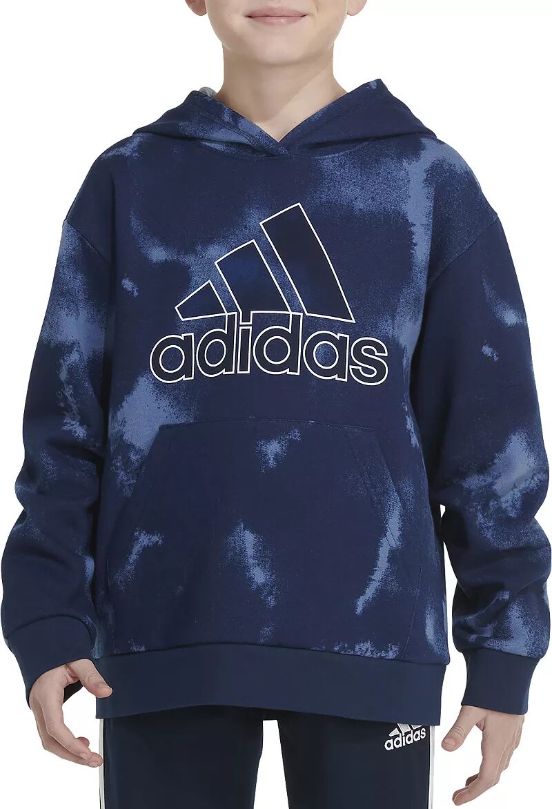 Пуловер с капюшоном и длинными рукавами Adidas для мальчиков пуловер rrl с капюшоном и длинными рукавами