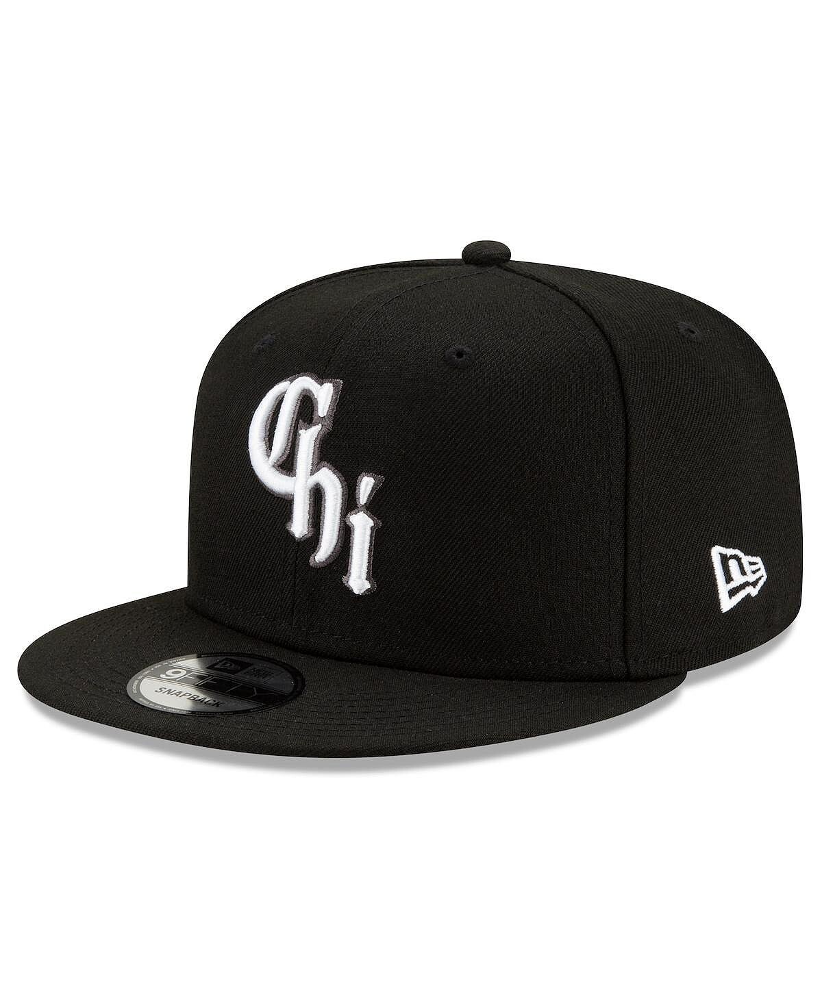 

Мужская черная регулируемая кепка Chicago White Sox City Connect 9FIFTY Snapback New Era