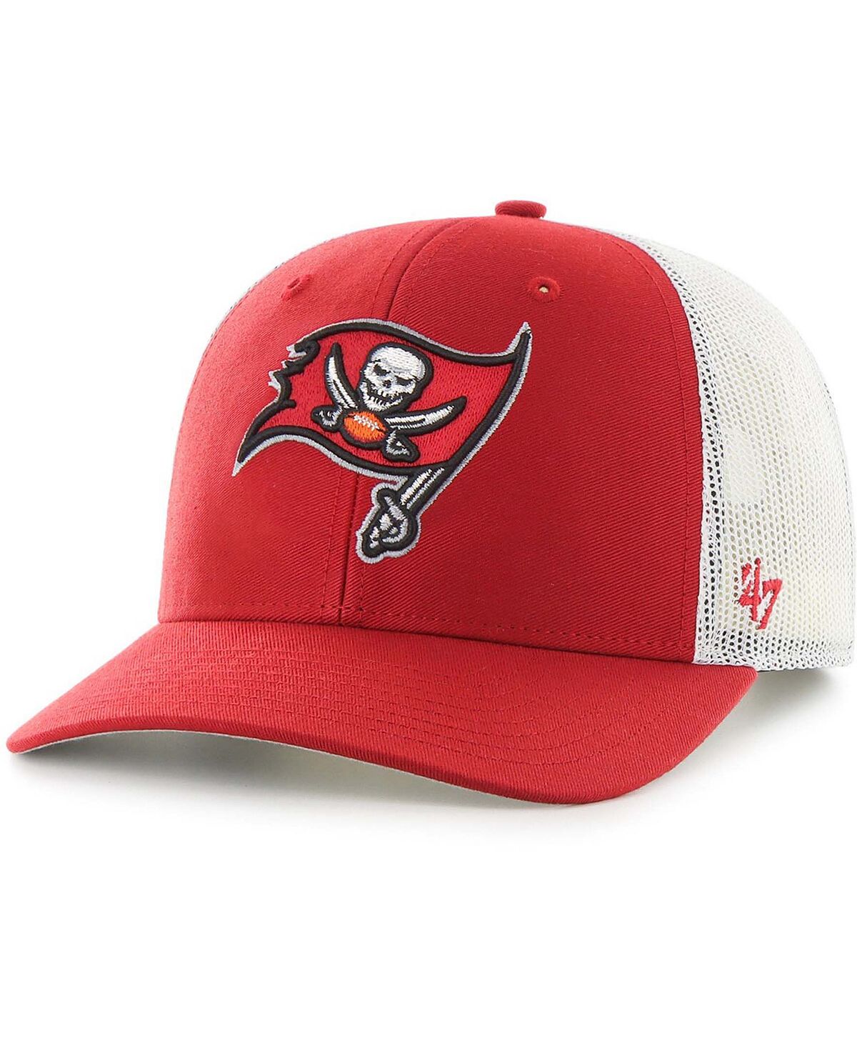 

Мужская красно-белая кепка Tampa Bay Buccaneers Trucker Snapback '47 Brand