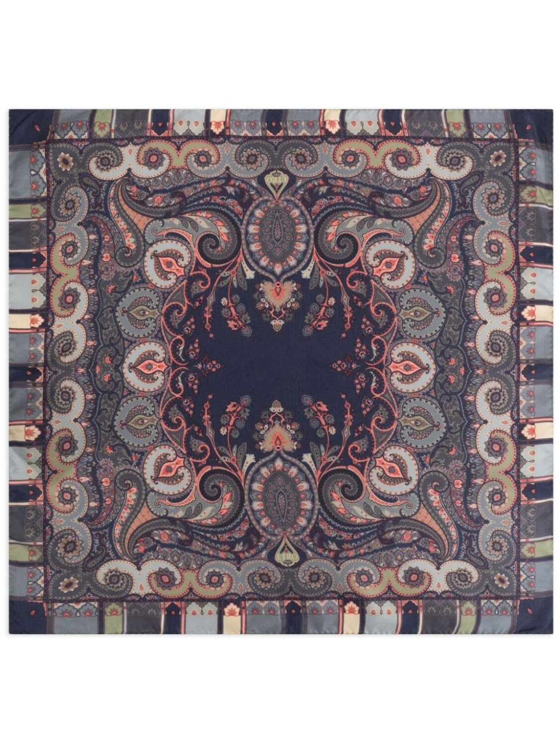 

ETRO карманный платок с принтом пейсли, синий