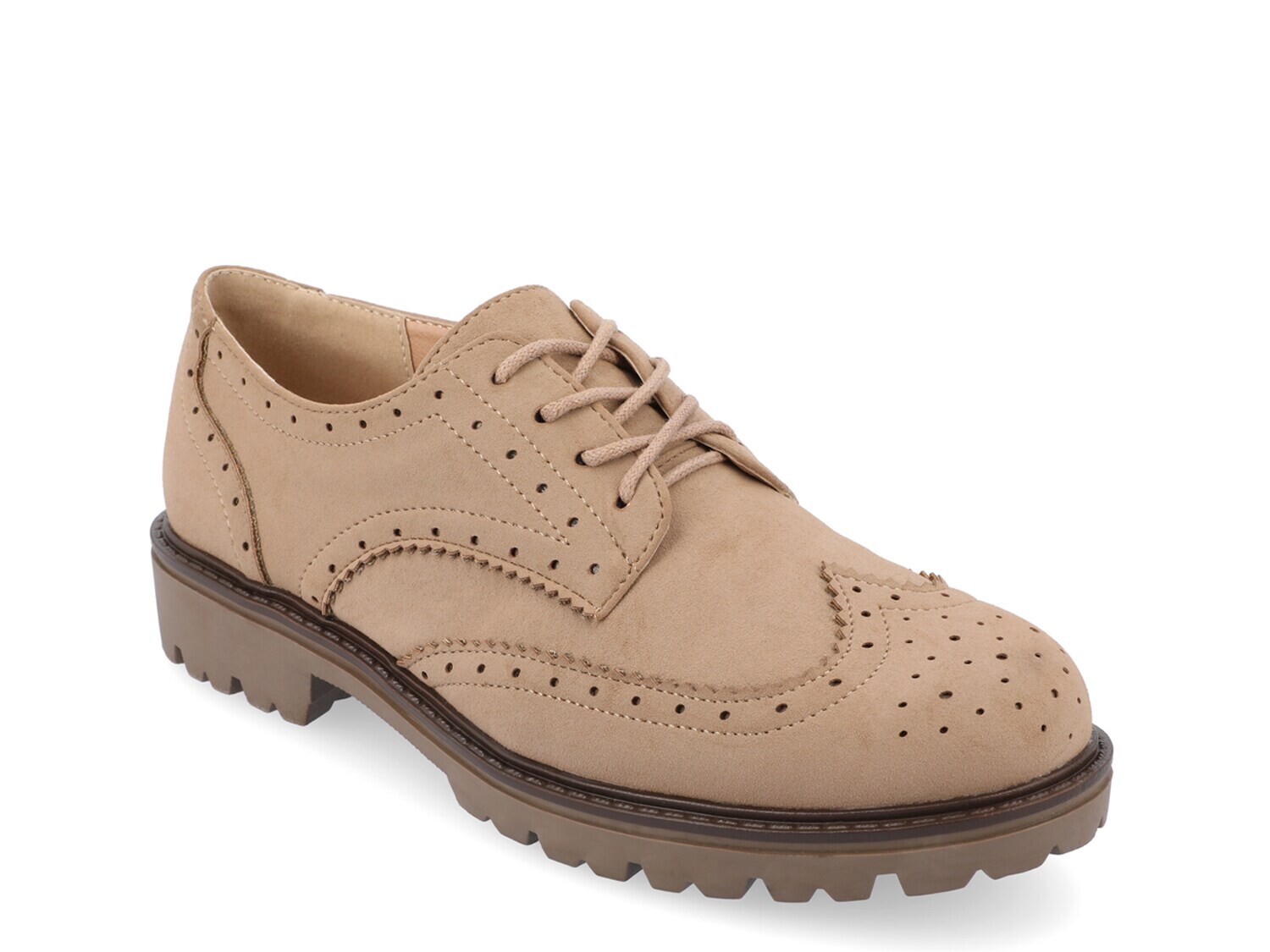 

Оксфорды Journee Collection Claudia Wingtip, серо-коричневый