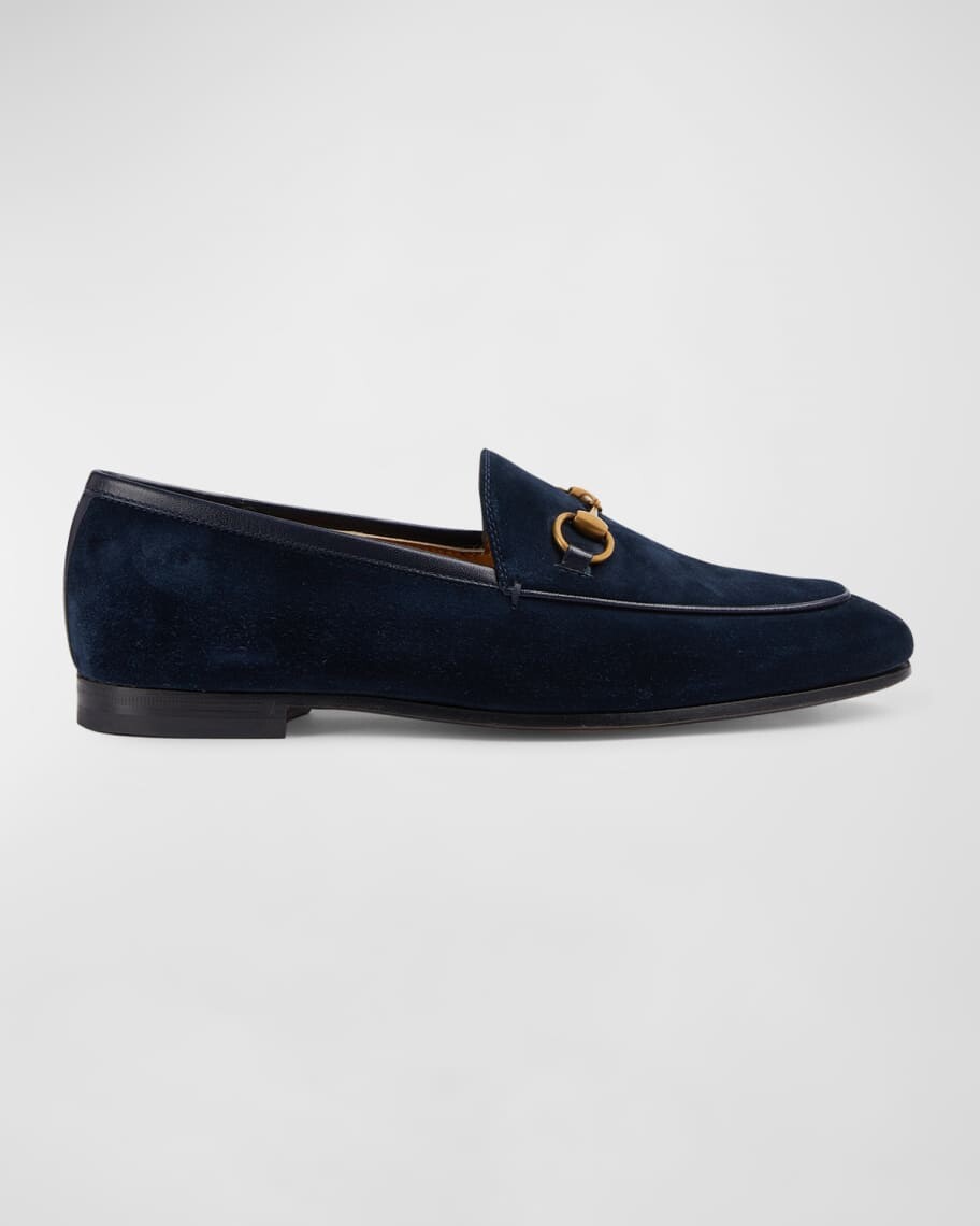 

Замшевые лоферы Jordaan Gucci