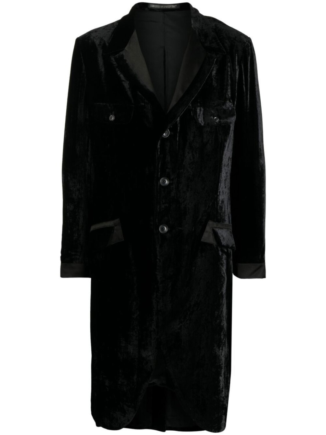 

Yohji Yamamoto бархатное пальто, черный