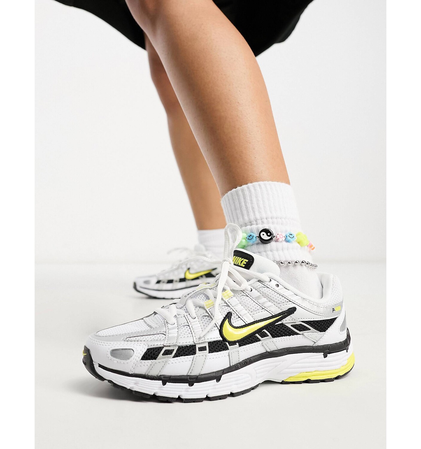 

Кроссовки Nike P-6000 серебристого и желтого цветов, Желтый